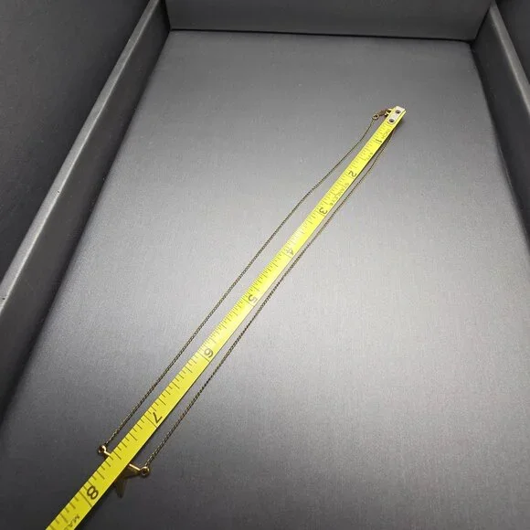 VTG Carla 14K Gold Filled Star Pendant Choker Necklace 15" Minimalist Celestial - Picture 14 of 16